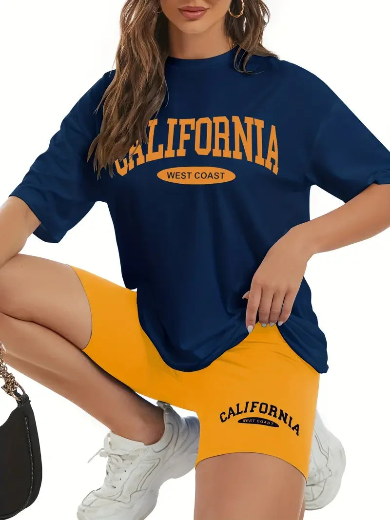Califonia West Coast Printed T Shirt Women Cotton Loose Womens Tee Shirt Breathable Trend Tops Be Durable Female 2026 by DERILUJA LLC