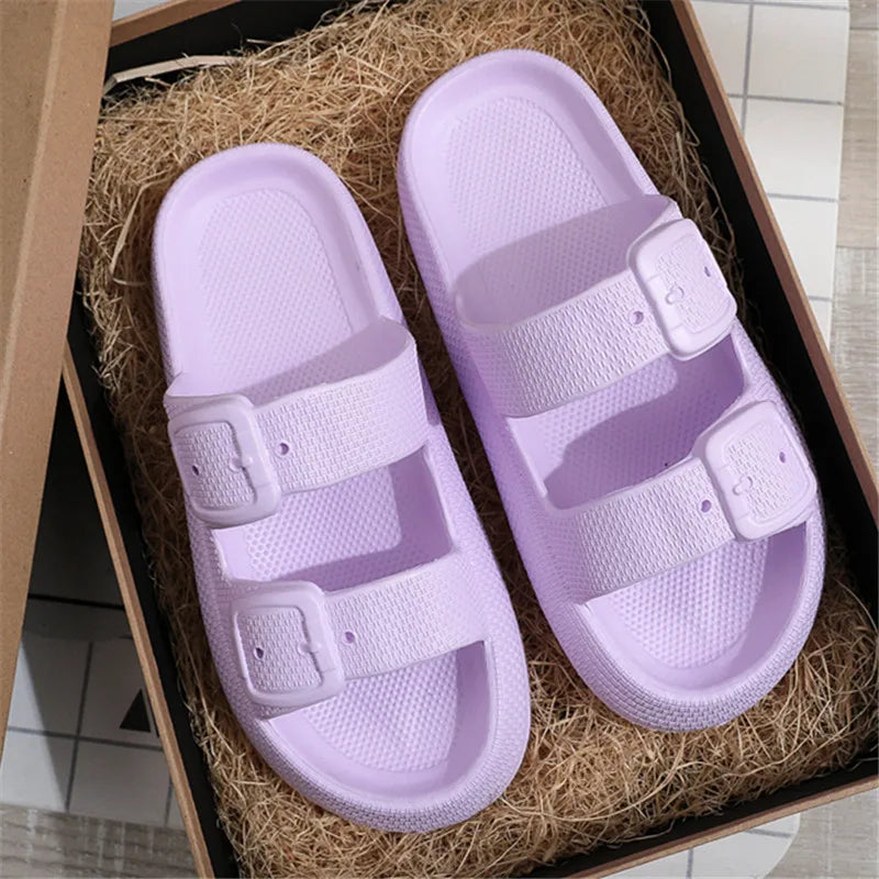 Comwarm New Women's Platform Slippers Outdoor Women's Sandals With Adjustable Buckle Summer Eva Soft Light Women Beach Slippers 2026 by DERILUJA LLC