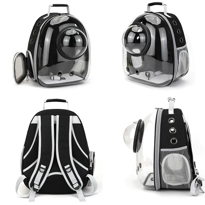 Pet Cat Carrying Bag Space Pet Backpacks Breathable Portable Transparent Backpack Puppy Dog Transport Carrier Space Capsule Bags by Badon Shop LLC