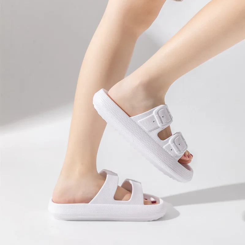 Comwarm New Women's Platform Slippers Outdoor Women's Sandals With Adjustable Buckle Summer Eva Soft Light Women Beach Slippers 2026 by DERILUJA LLC