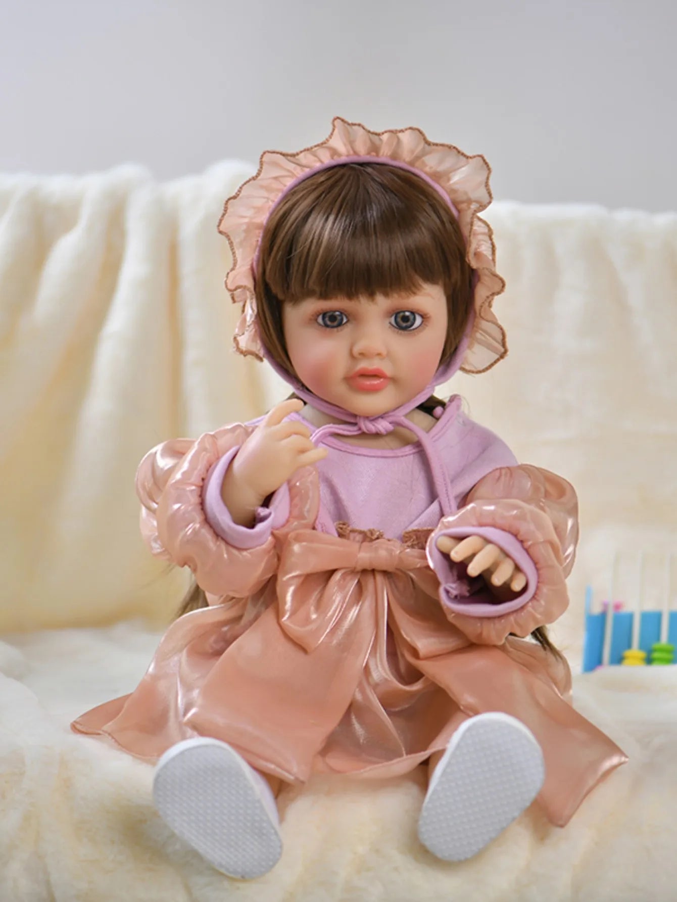 Doll Clothes Reborn Baby Dolls Clothes Dress For 55cm Reborn Doll DIY Handmade Princess Dress Dolls Accessories Kid Toy Gifts by DERILUJA LLC