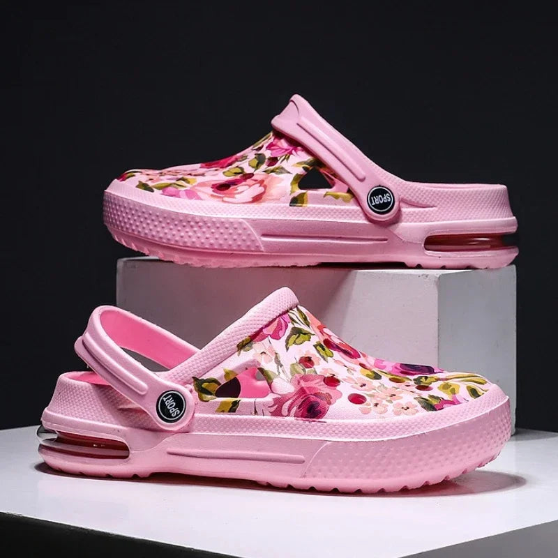 2006 Women's Ethnic Shoes Clogs Soft Sole Two-way Wear for Beach Mules and Pool Women Garden Slides Indoor Nursing Clogs Sandals by DERILUJA LLC