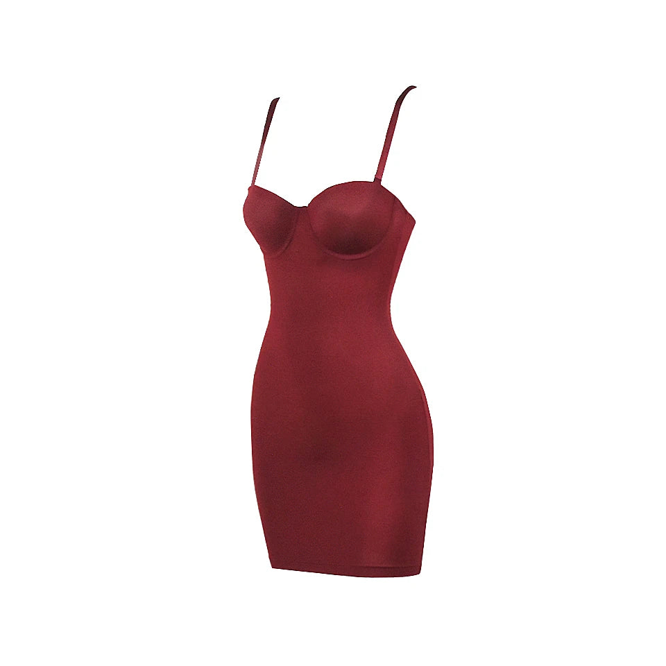 Short Bodycon Dress Backless Skinny Straps Solid Casual Sleeveless Summer High Waist Club Slim Mini Dresses Ladies Basic by DERILUJA LLC
