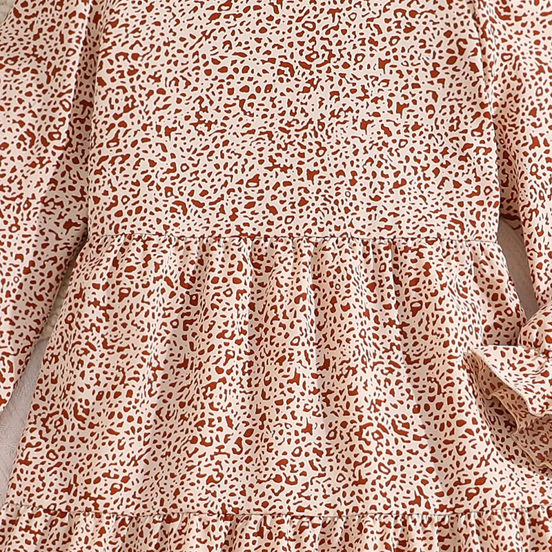 Kids Casual Dress for Girls 2026 New Spring Autumn Teenager Full Printing Long-Sleeved Dress Princess Dress Kids Daily Clothes by DERILUJA LLC