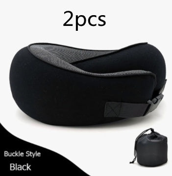 Travel Neck Pillow Non-Deformed Airplane Pillow Travel Neck Cushion Durable U-Shaped Travel Memory Cotton Nap Neck Pillow by DERILUJA LLC