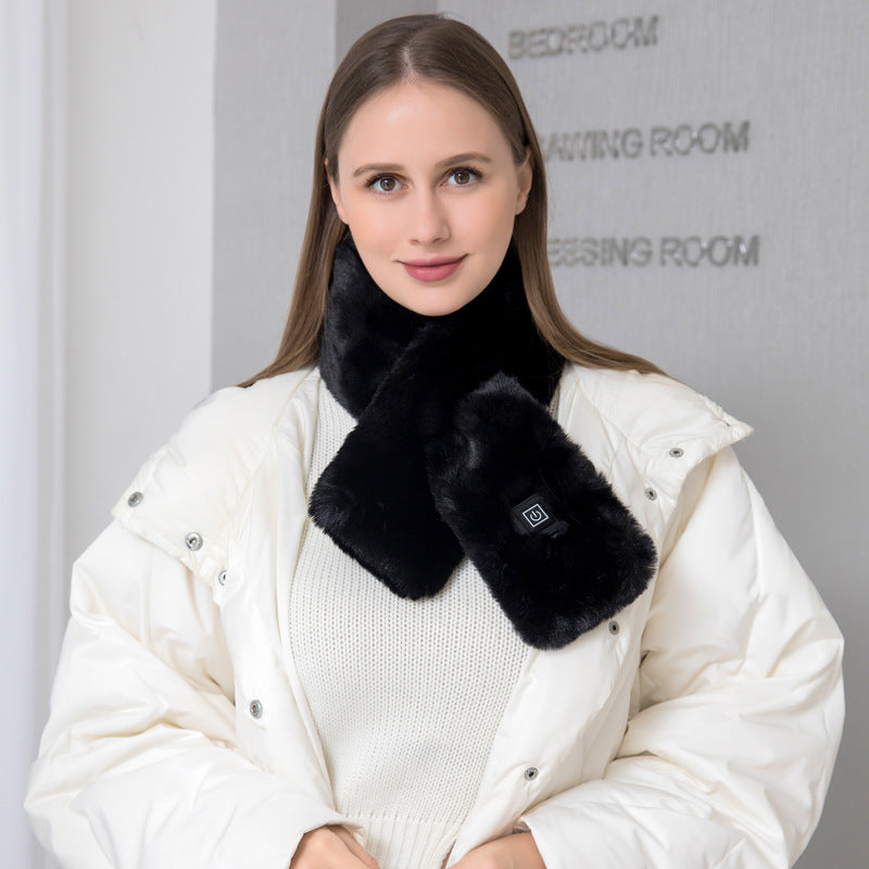 Heating Scarf USB Electric Heated Neck Wrap Heating Pad Pain Relief Three-gear Temperature Control Neck Warmer For Women Men by DERILUJA LLC