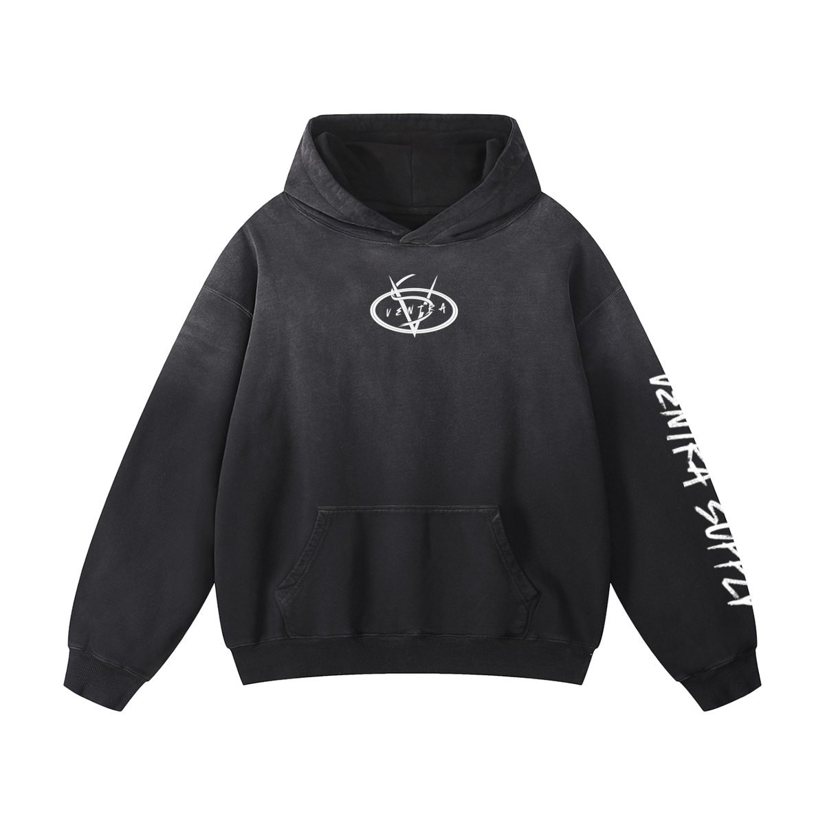 Heavyweight Sunfade Oversized ventra Hoodie by Ventra Supply