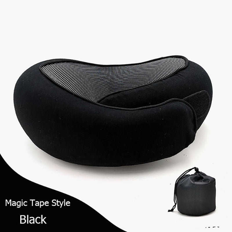 Travel Neck Pillow Non-Deformed Airplane Pillow Travel Neck Cushion Durable U-Shaped Travel Memory Cotton Nap Neck Pillow by DERILUJA LLC