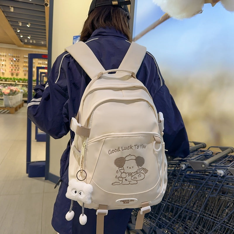 Middle School Women College Students' Backpack by DERILUJA LLC