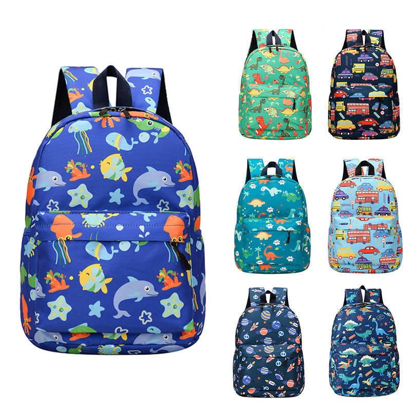 Cartoon Fashion New 3D Printing Children's School Bag by DERILUJA LLC