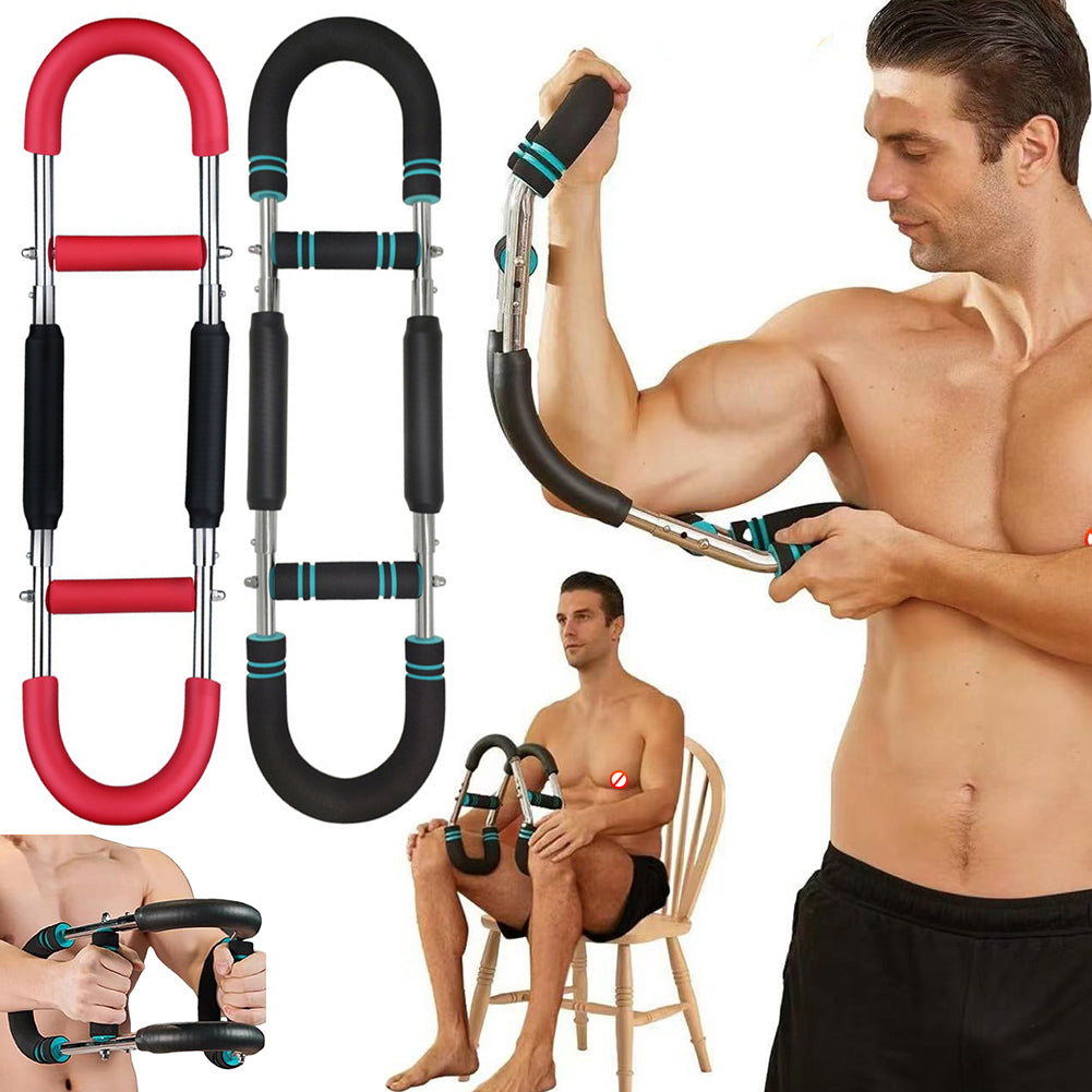 Multi-functional U-shaped Arm Strengthener Chest Trainer Adjustable Forearm Strength Exerciser Home Gym Equipment Bodybuilding by DERILUJA LLC