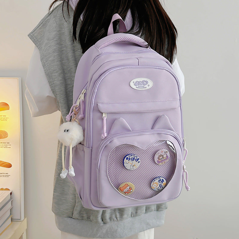 Large Capacity Backpack For Primary School Students by DERILUJA LLC