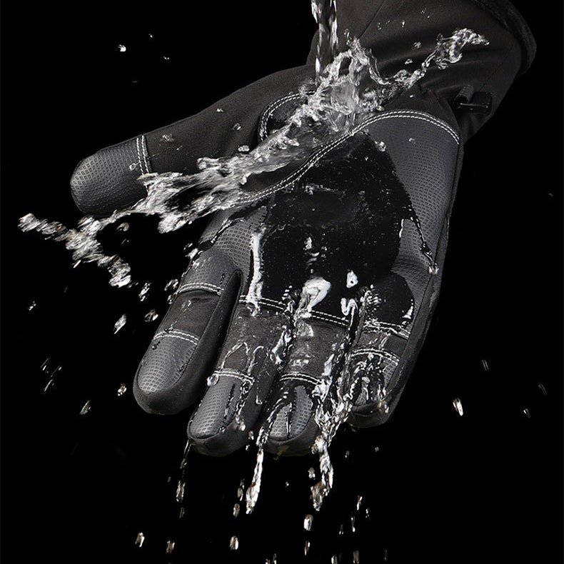 Opened-Finger Gloves Touchscreen Unisex Waterproof Windproof Warm Winter Gloves For Cycling Fishing Skiing by My Store