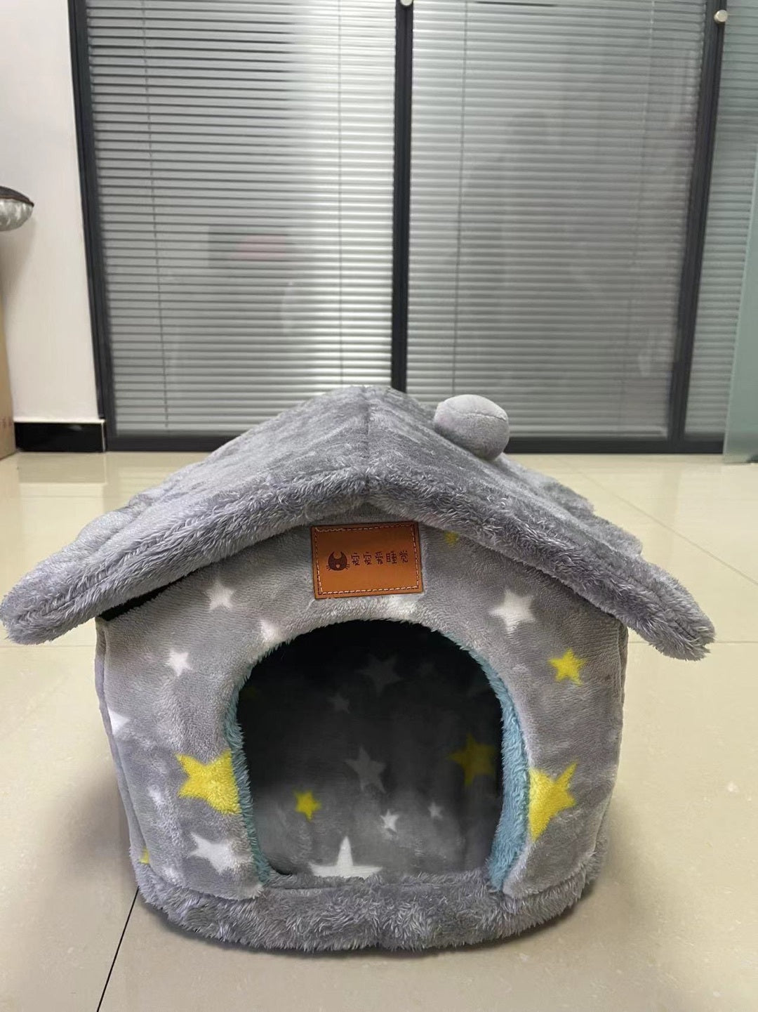 Foldable Dog House Pet Cat Bed Winter Dog Villa Sleep Kennel Removable Nest Warm Enclosed Cave Sofa Pets Supplies by Badon Shop LLC