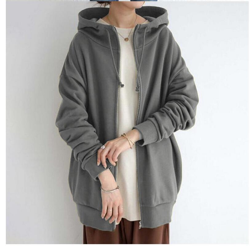Women's Fuzzy Hoodies Long Sport Pullover Hoodie Full-Zip Hoodie Sweatshirt by DERILUJA LLC
