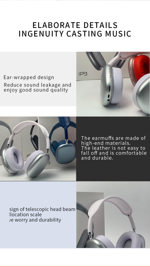 2021 New Wireless Headset HIFI Stereo Bluetooth Headphones by DERILUJA LLC