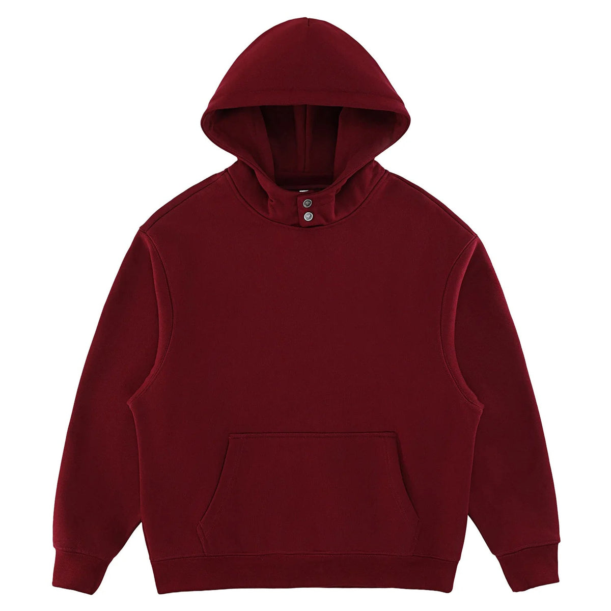 Men’s Heavyweight Oversized Hoodie – Double-Button Hood by DERILUJA LLC
