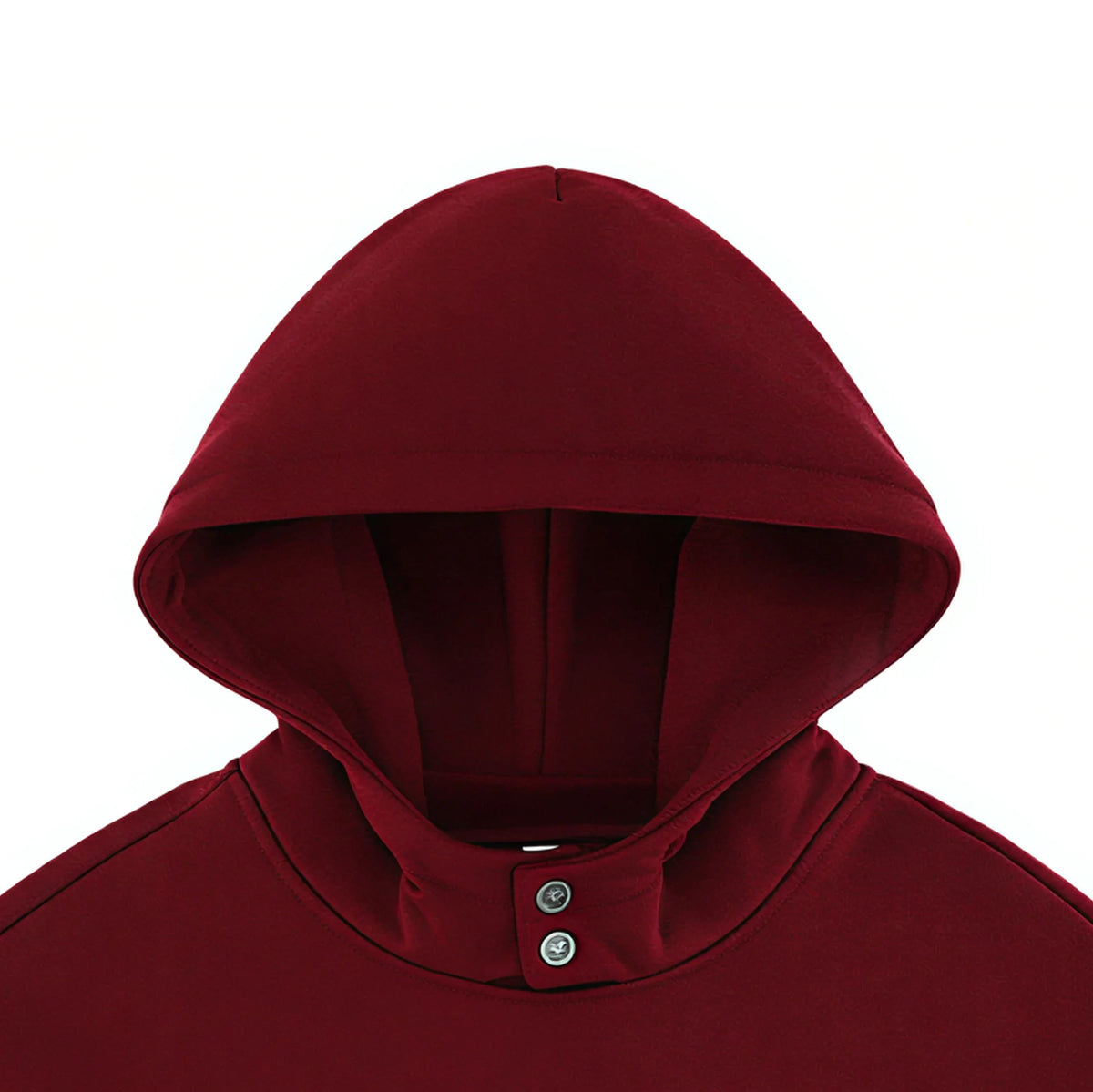 Men’s Heavyweight Oversized Hoodie – Double-Button Hood by DERILUJA LLC