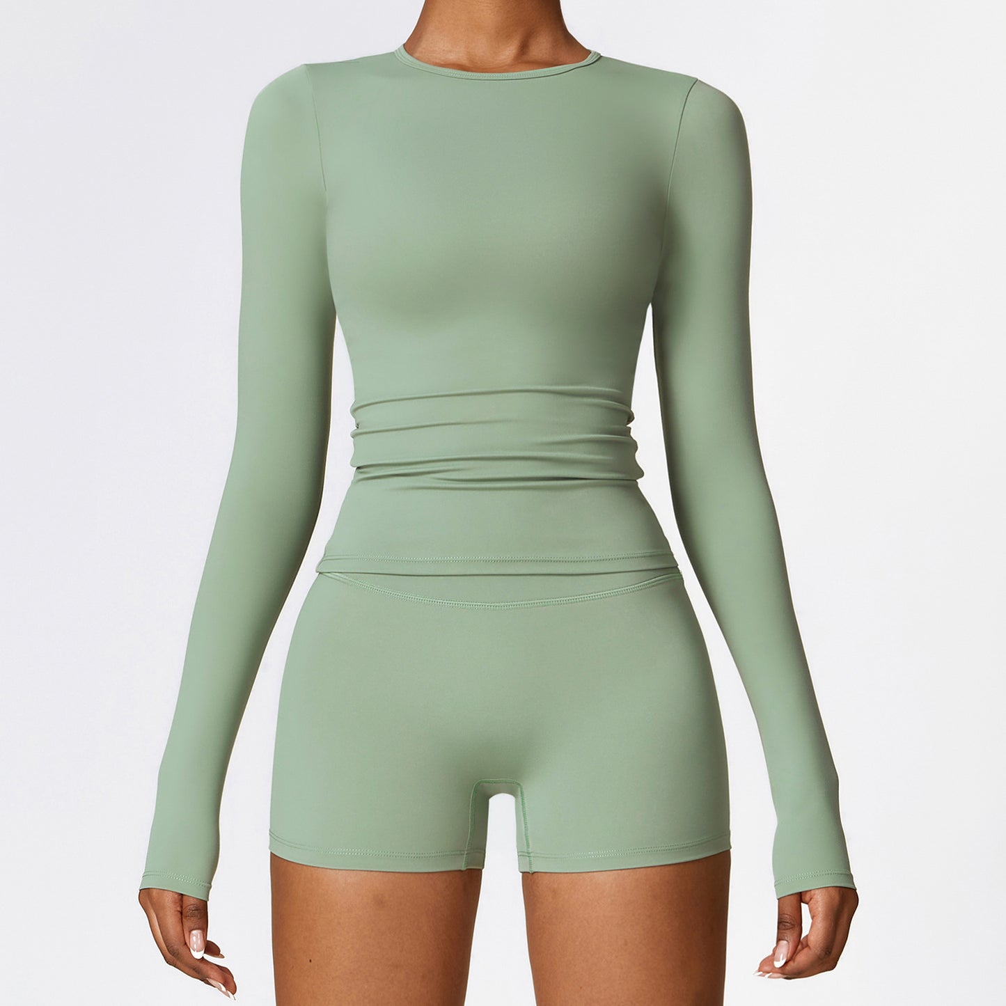 Women's Slim Long Sleeve Pullover Top Yoga Fashion Fitness Sports Clothing For Women by My Store