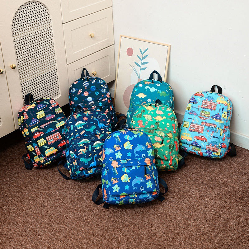 Cartoon Fashion New 3D Printing Children's School Bag by DERILUJA LLC