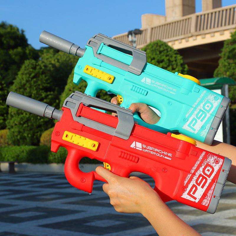 New P90 Electric Water Gun High-Tech Kids Toys Outdoor Beach Pool Large Capacity Summer Gel Blasting Water Gun For Adults by DERILUJA LLC