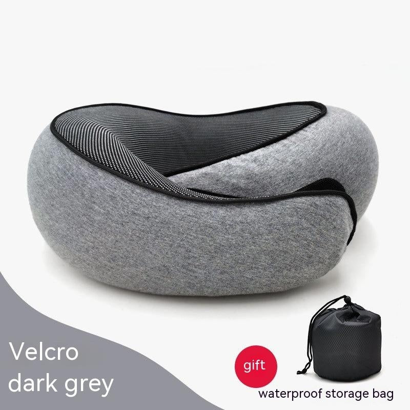 Travel Neck Pillow Non-Deformed Airplane Pillow Travel Neck Cushion Durable U-Shaped Travel Memory Cotton Nap Neck Pillow by DERILUJA LLC
