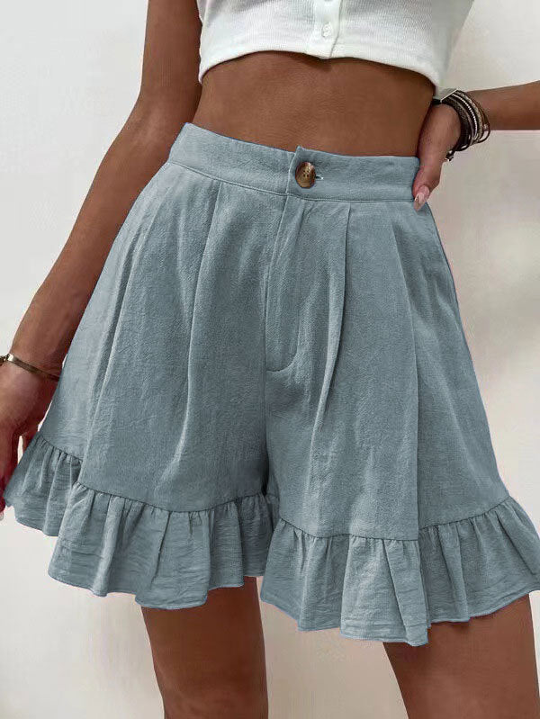 Loose-fitting Shorts High-waisted Shorts For Women by DERILUJA LLC
