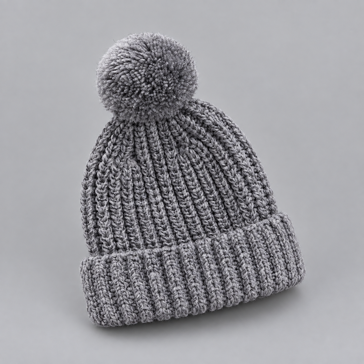 Kids’ Classic Knit Pom-Pom Beanie – 6 Colors