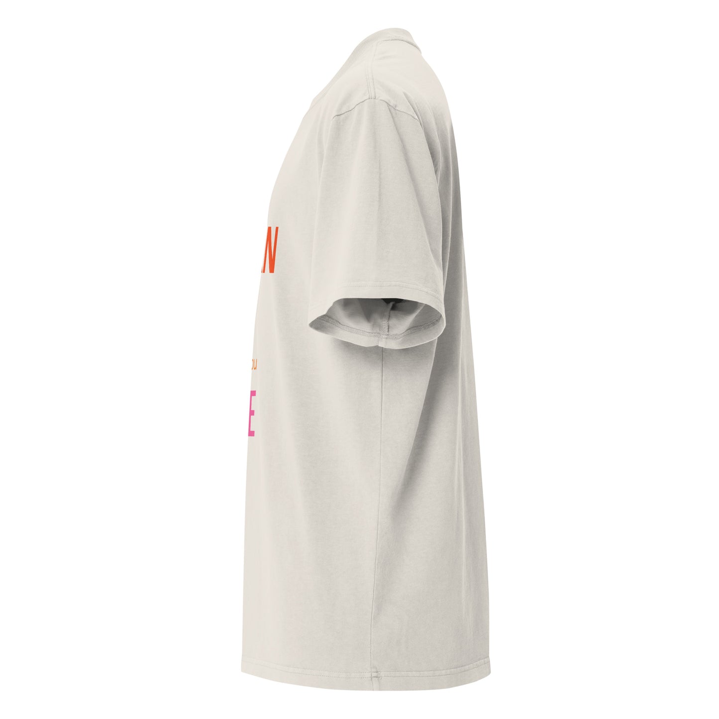 Oversized faded t-shirt by DERILUJA LLC