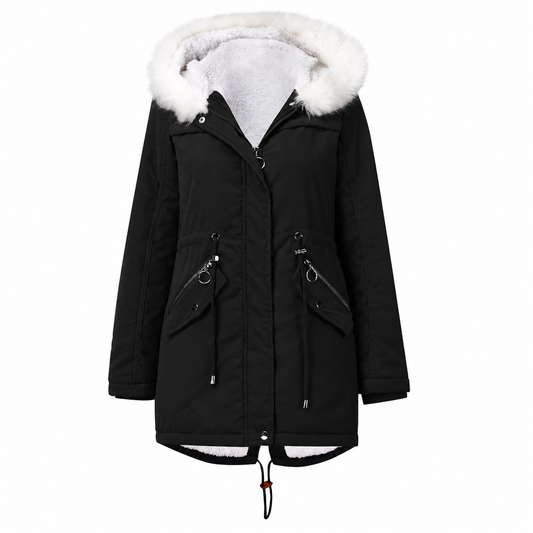 Women’s Fur-Collar Padded Winter Parka – Warm Coat, S–4XL by My Store